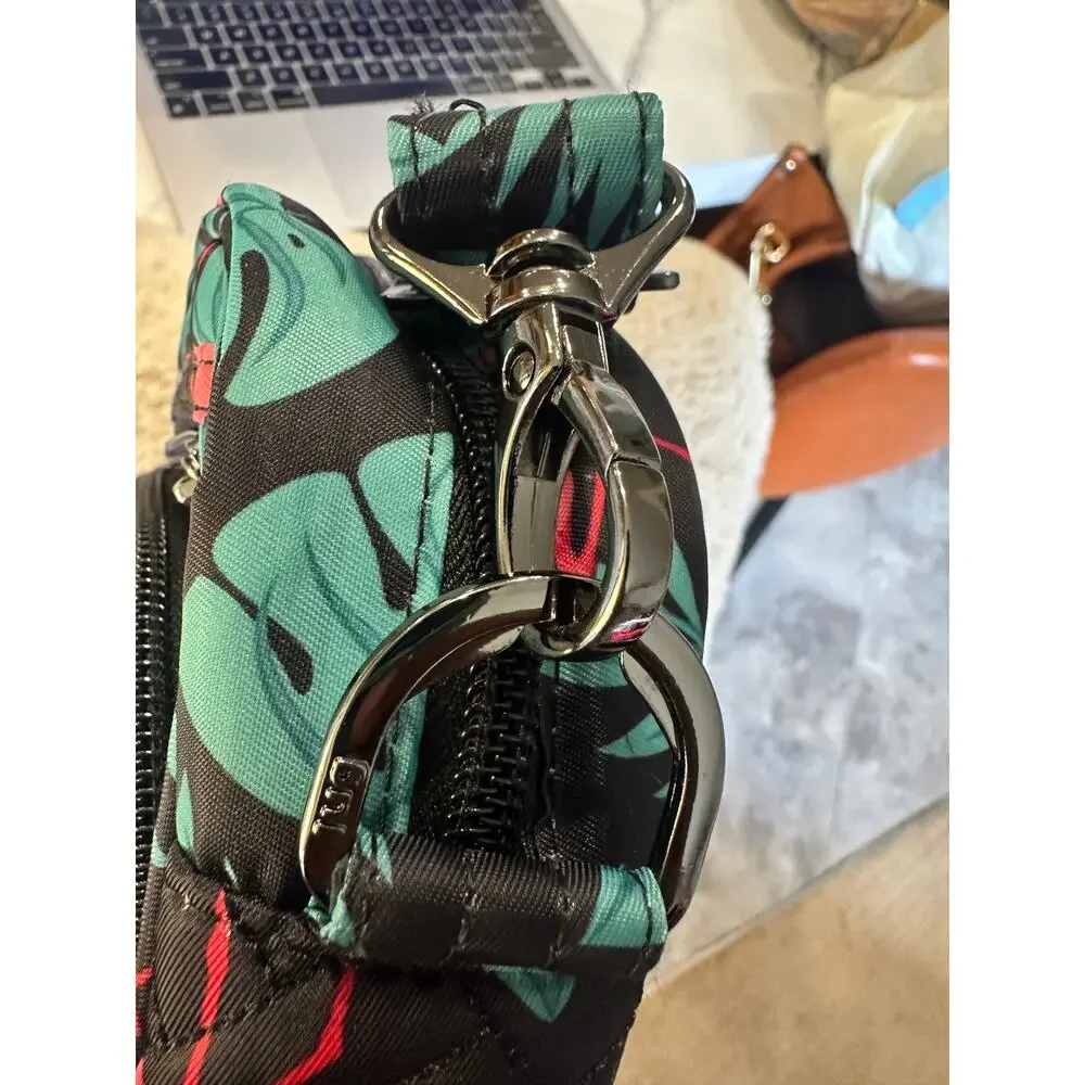 Lug Tropical Flamingo Crossbody Bag – Quilted, Lightweight